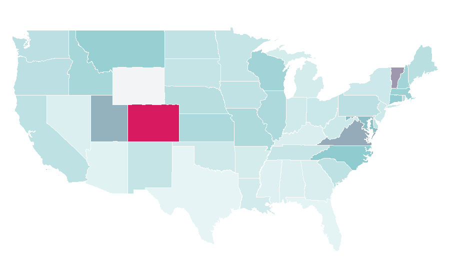 Affinity by region — USA Rugby, United States