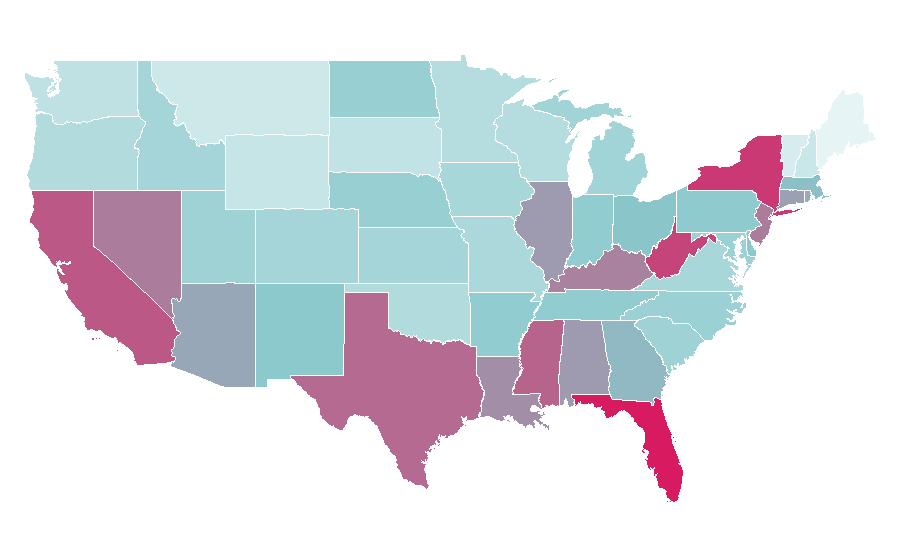 Affinity by region — Victoria's Secret, United States