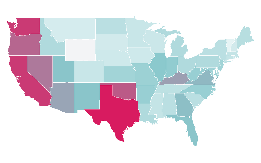 Affinity by region — Vocaloid, United States