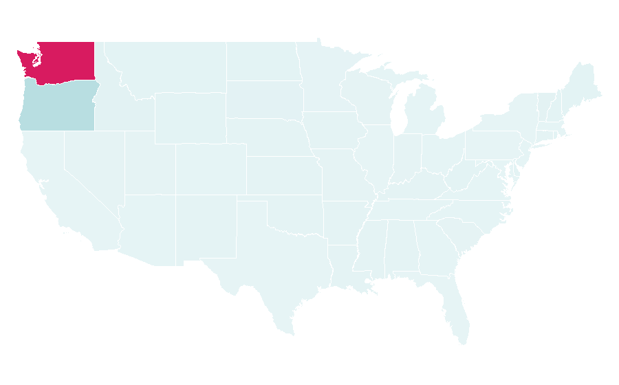 Affinity by region — Wild Waves Theme Park, United States