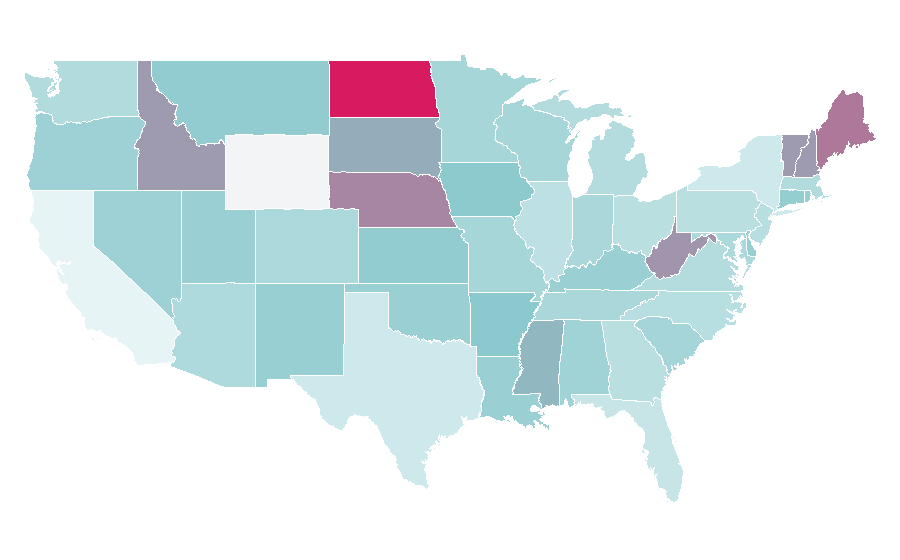 Affinity by region — Wilhelmine, United States