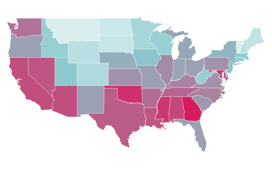 Affinity by region — X, United States