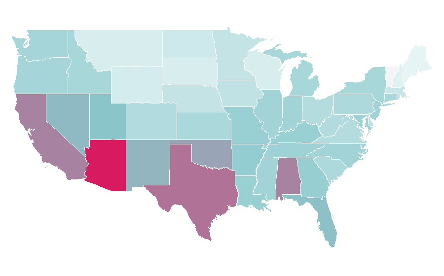 Affinity by region — X-Men, United States