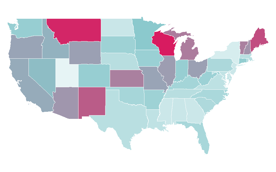 Affinity by region — Yahoo! News, United States