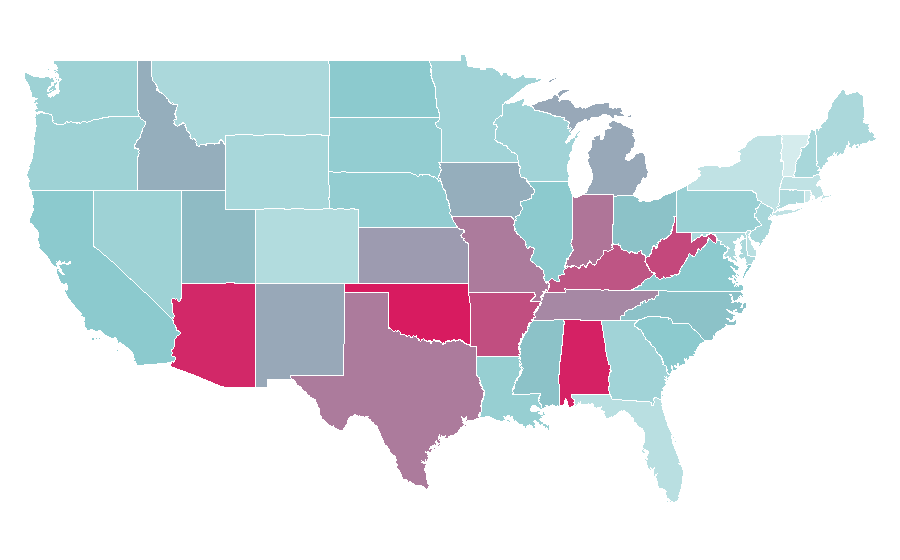 Affinity by region — Young Sheldon, United States