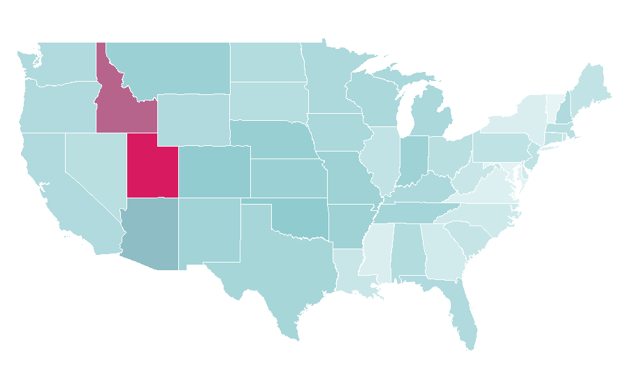 Affinity by region — Zac Efron, United States